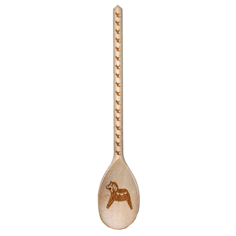 Engraved Wood Spoon Heart
