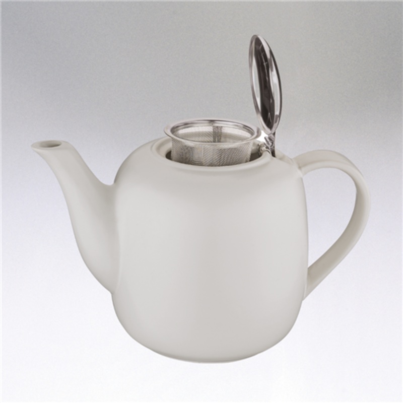 London Ceramic Teapot, White 50 fl. oz.