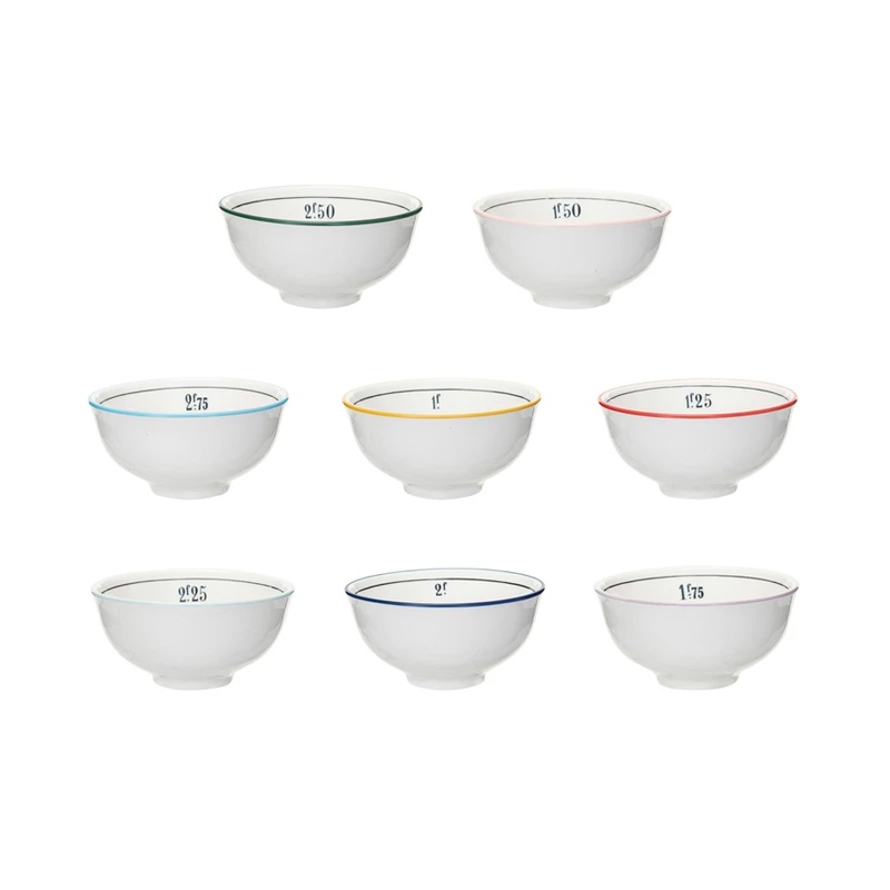 Stoneware Cafe' Bowl w/ Colored Rim