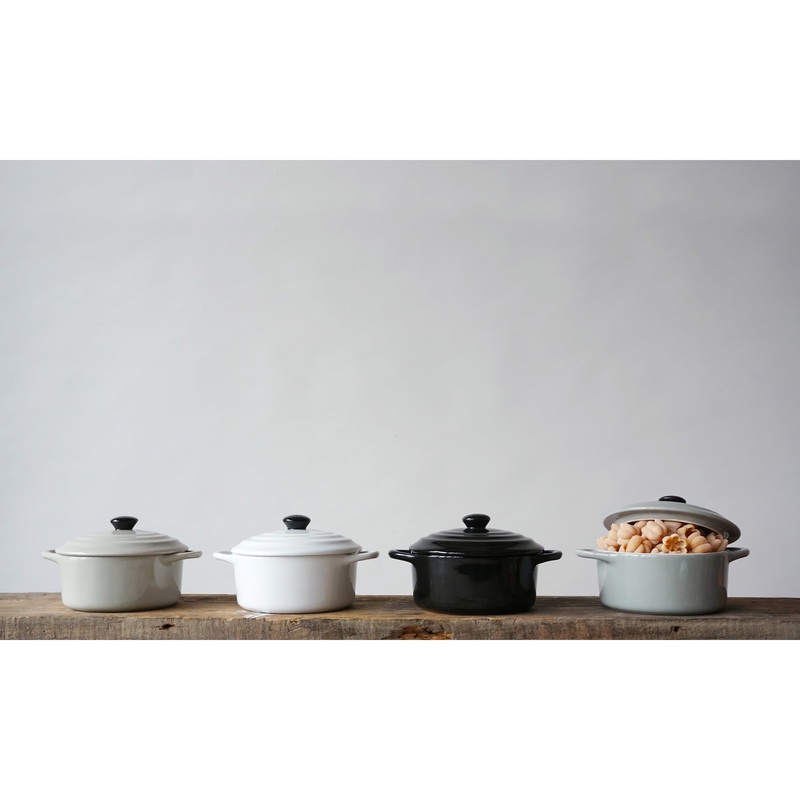 Stoneware Mini Baker w/ Lid