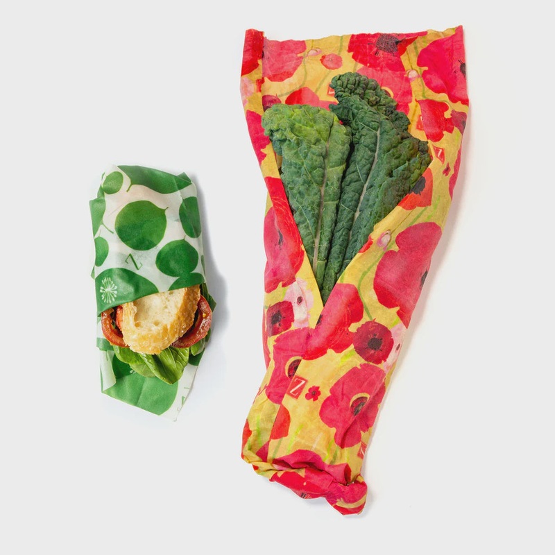 Z Wraps Reusable Food Wraps 2-Pack M + XL