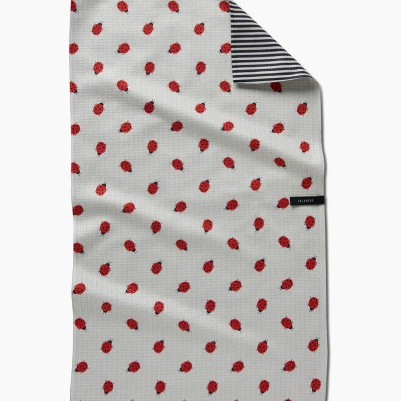Geometry Tea Towel - Lady Bug - Double Sided