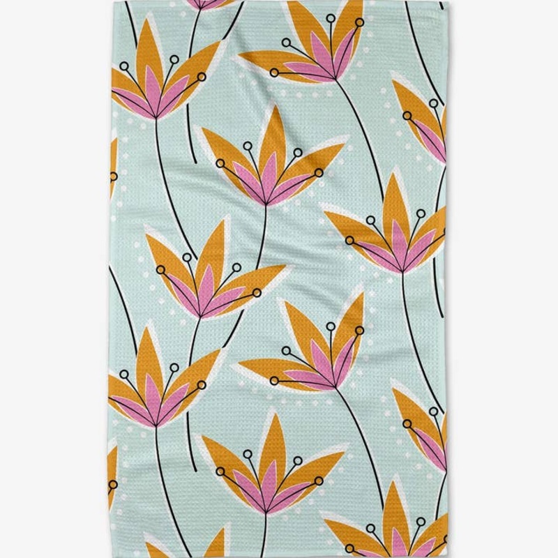 Geometry Tea Towel - Retro Floral