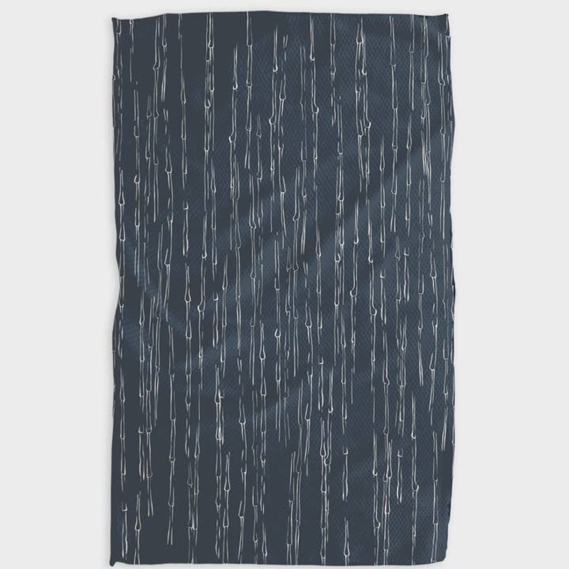 Geometry Tea Towel - Stilts Midnight