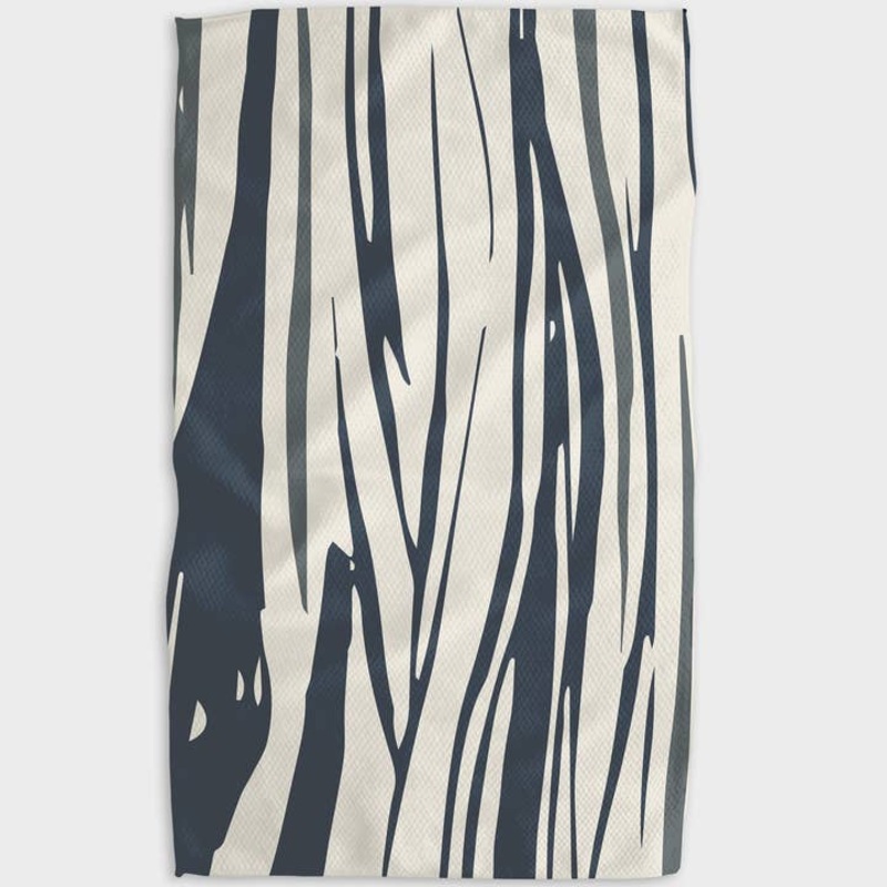 Geometry Tea Towel - Warmer Coat Midnight