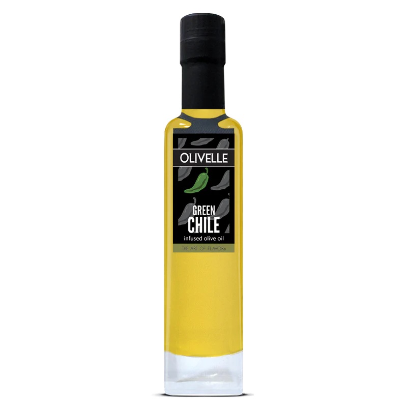 Green Chili Infused Olive Oil