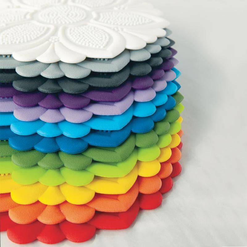 Flower|No Slip-Grip|Hot Pad + Trivet