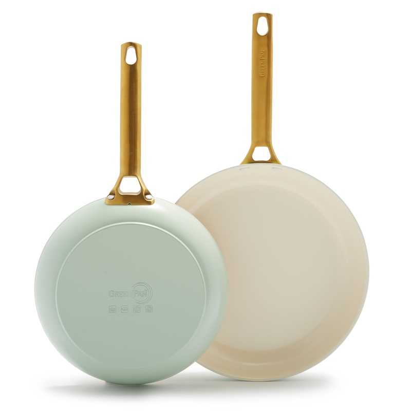 Reserve Nonstick, Ceramic Open Fry Pan Set, 10" and 12" - Julep