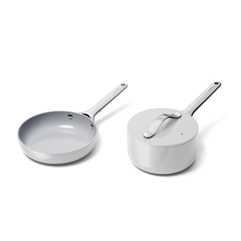 Ceramic Mini Fry Pan & Mini Sauce Pan Duo