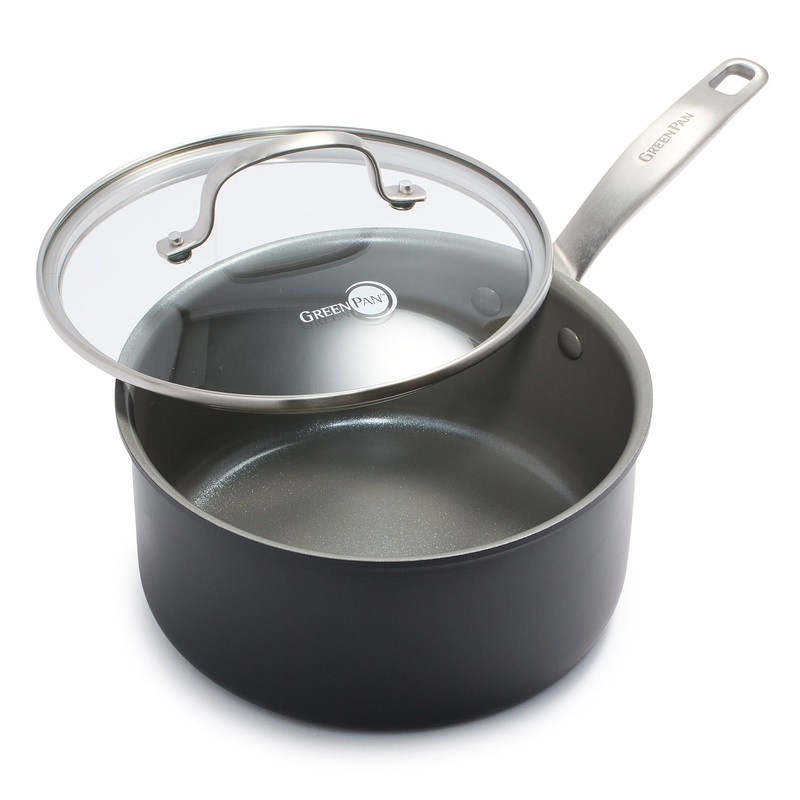 Chatham Nonstick, Ceramic Sauce Pan with Lid, 3 qt