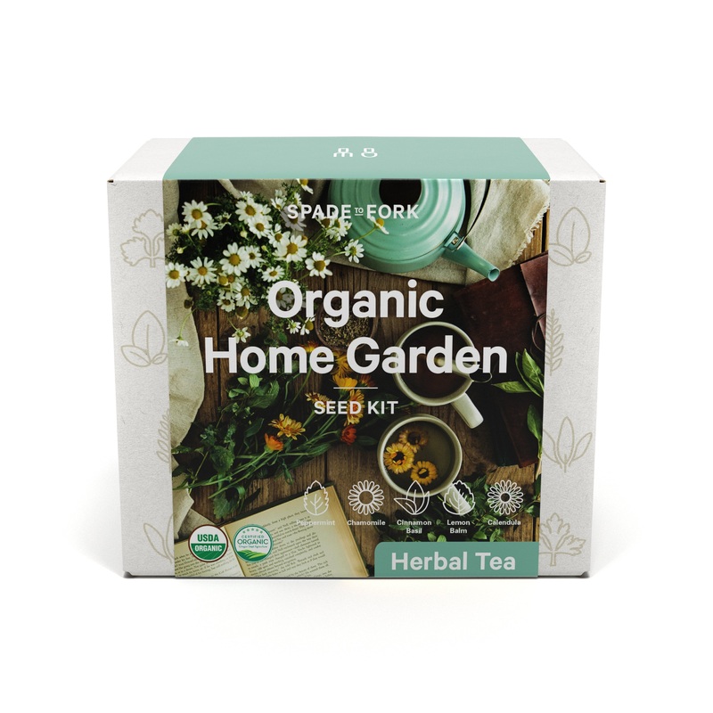 Organic Herbal Tea Kit- Includes 100% USDA Organic Certified and Non-GMO Seeds