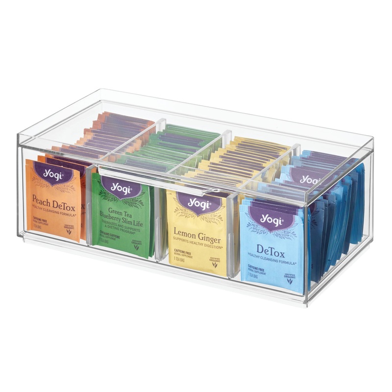 Stackable Tea Organizer made with Recycled Plastic