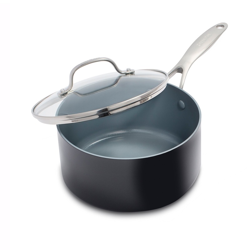 Valencia Pro Nonstick, Ceramic Sauce Pan with Lid, 2qt