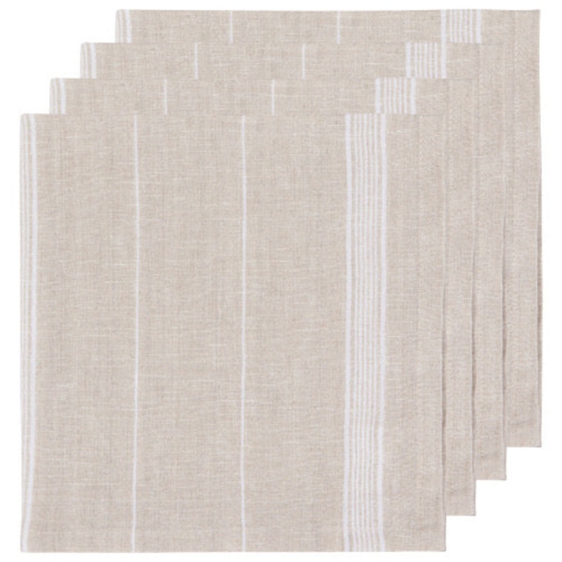 Linen Cloth Napkin Set, White