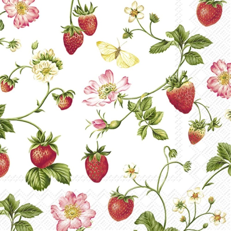 Lunch Napkin, Sweet Strawberry