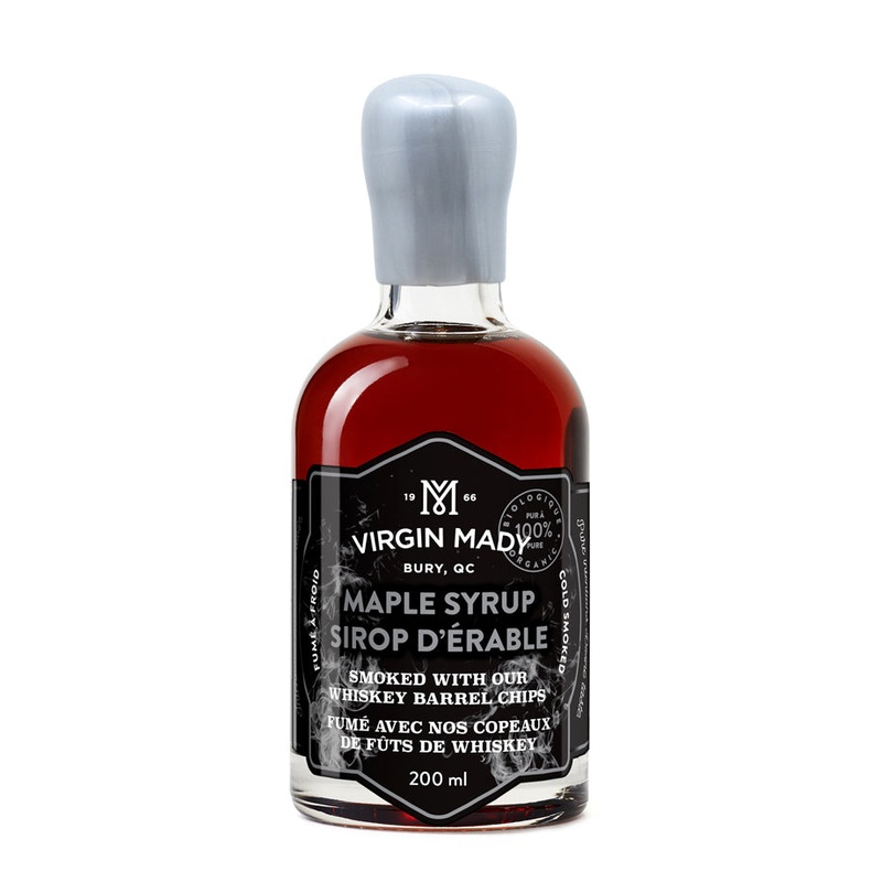 Organic Maple Syrup Infused with Smoked Whiskey Chips
