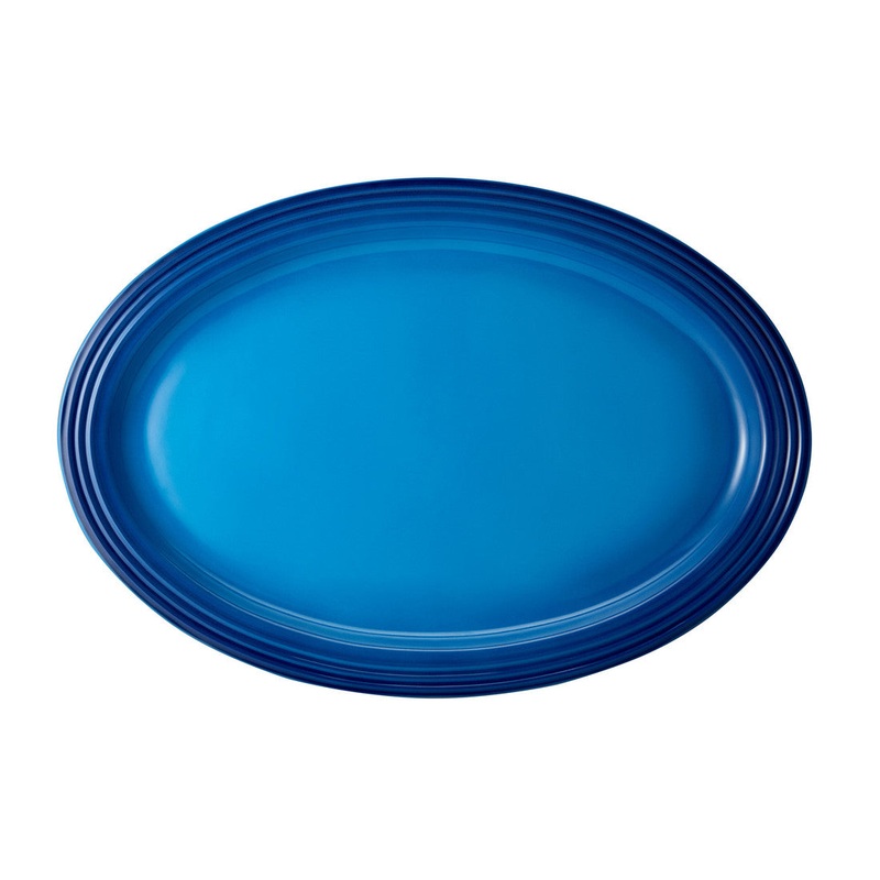 Oval Serving Platter, Blueberry