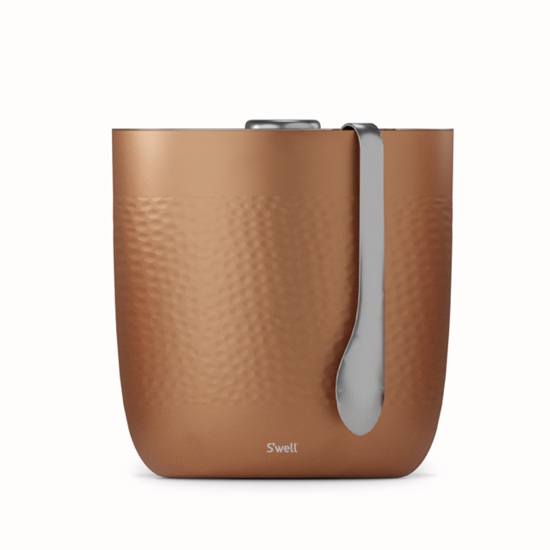 Ice Bucket, Hammered Steel