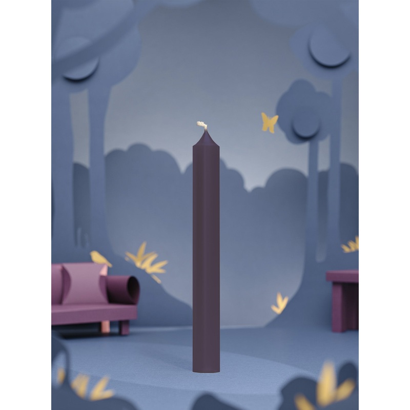 Dinner Candle, Plum