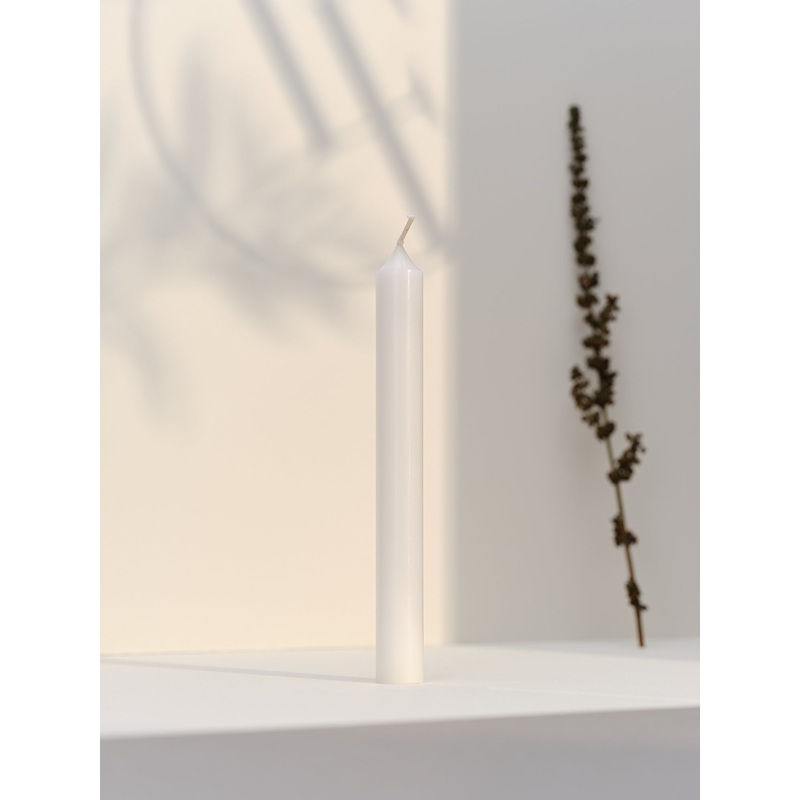 Dinner Candle, White