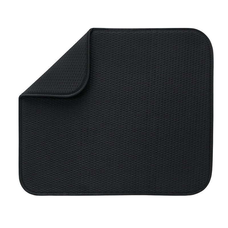 Dish Drying Mat, Black