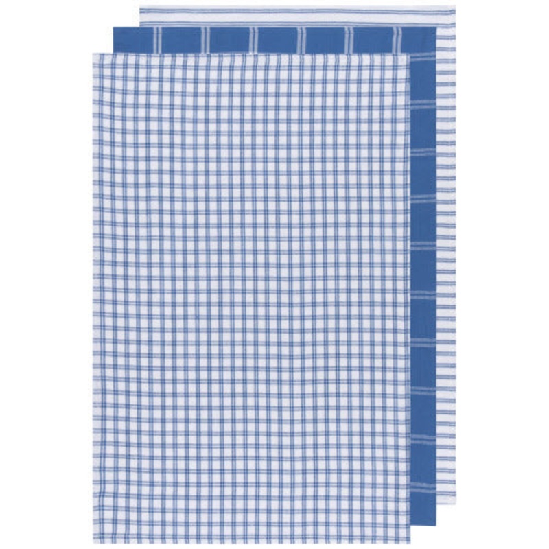 Dish Towel Set Tic-Tac-Toe Royal Blue