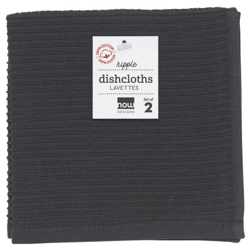 Dishcloth Ripple Set - Black