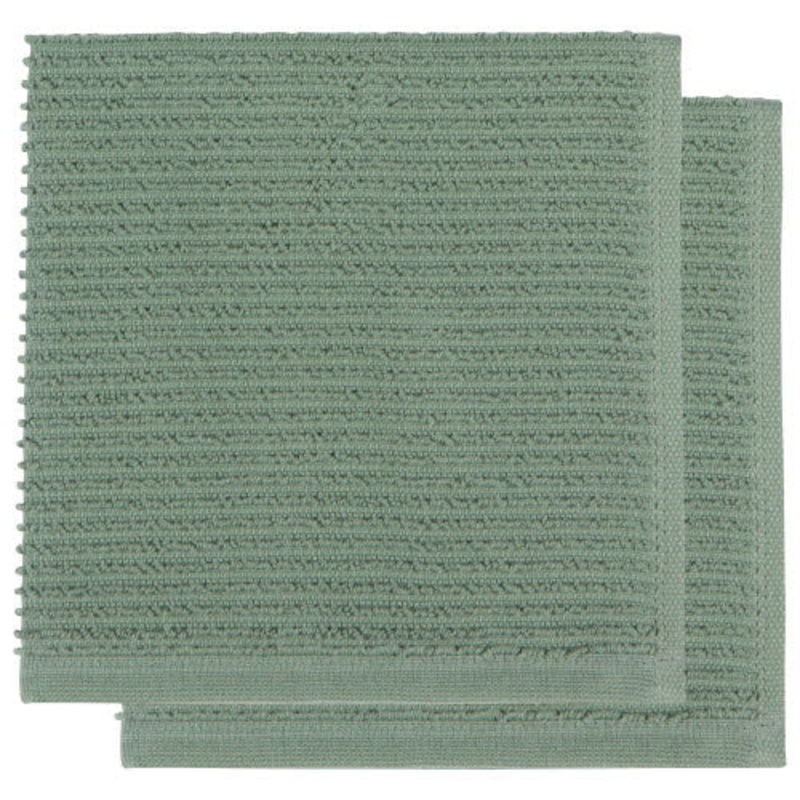Dishcloth Ripple Set- Elm Green