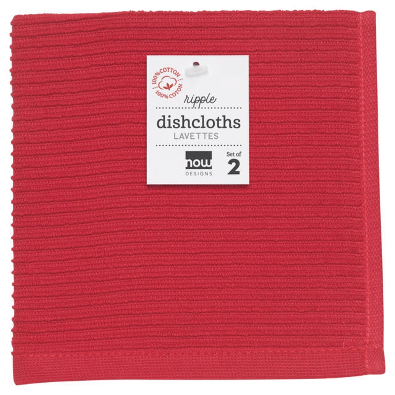 Dishcloth Ripple Set - Red