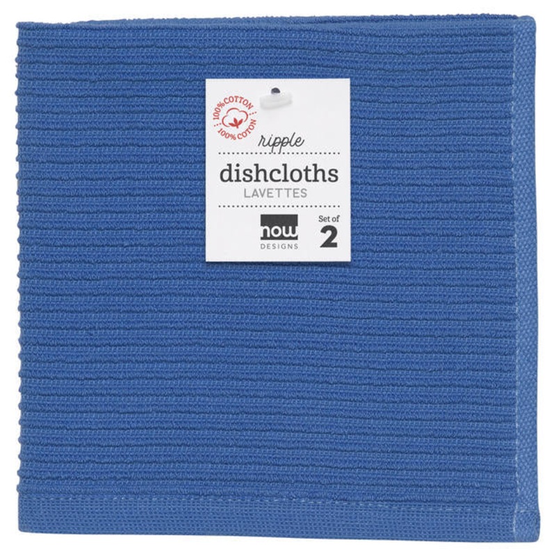 Dishcloth Ripple Set - Royal Blue