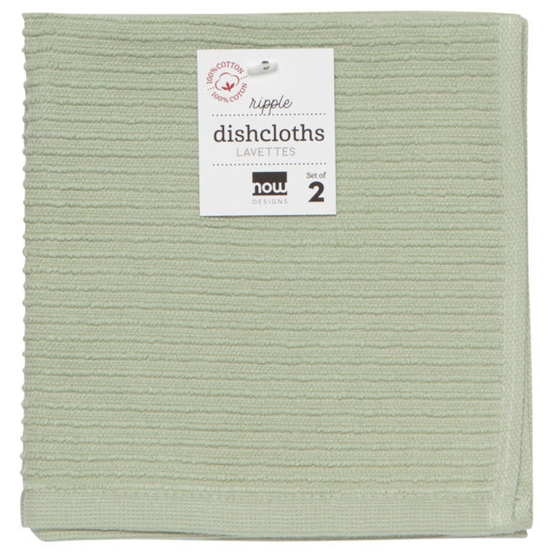 Dishcloth Ripple Set - Sage