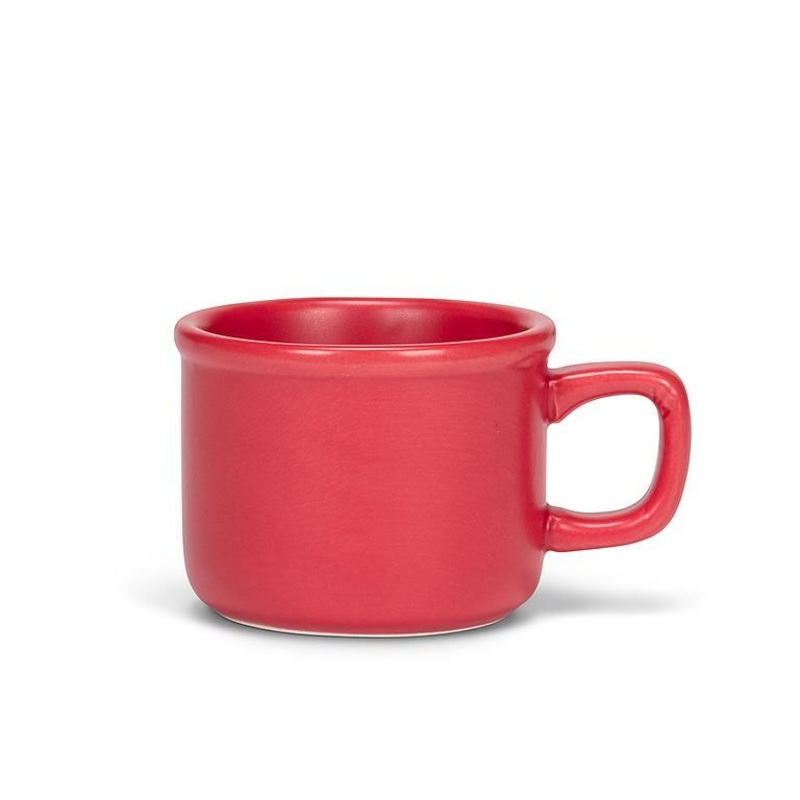 Espresso Cup, Matte Red