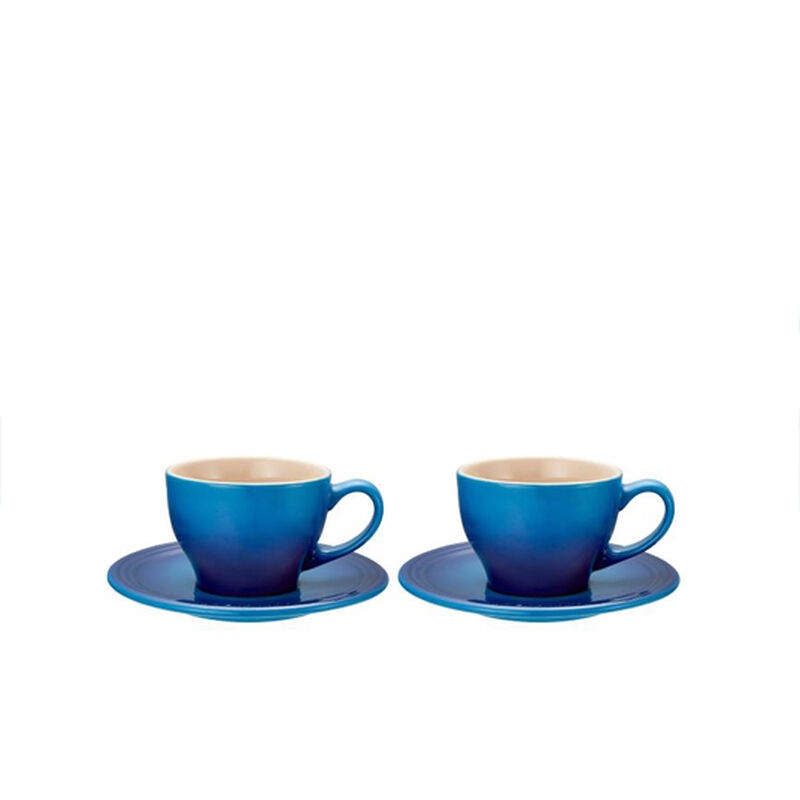 Cappuccino Cup & Saucer Set, Blueberry