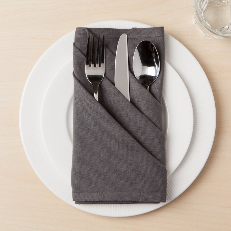 Cloth Napkin Set, Charcoal