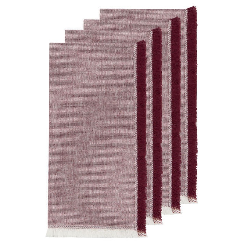 Cloth Napkins Set, Wine