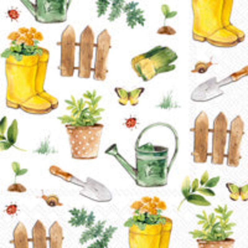 Cocktail Napkin, Gardening