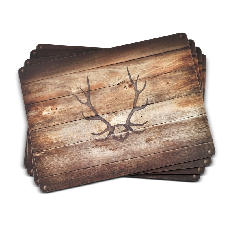 Cork Placemats Set, Lodge