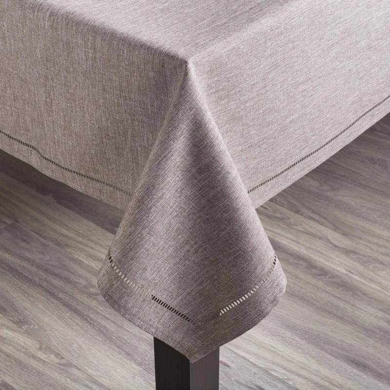 Tablecloths, Hemstitch Grey