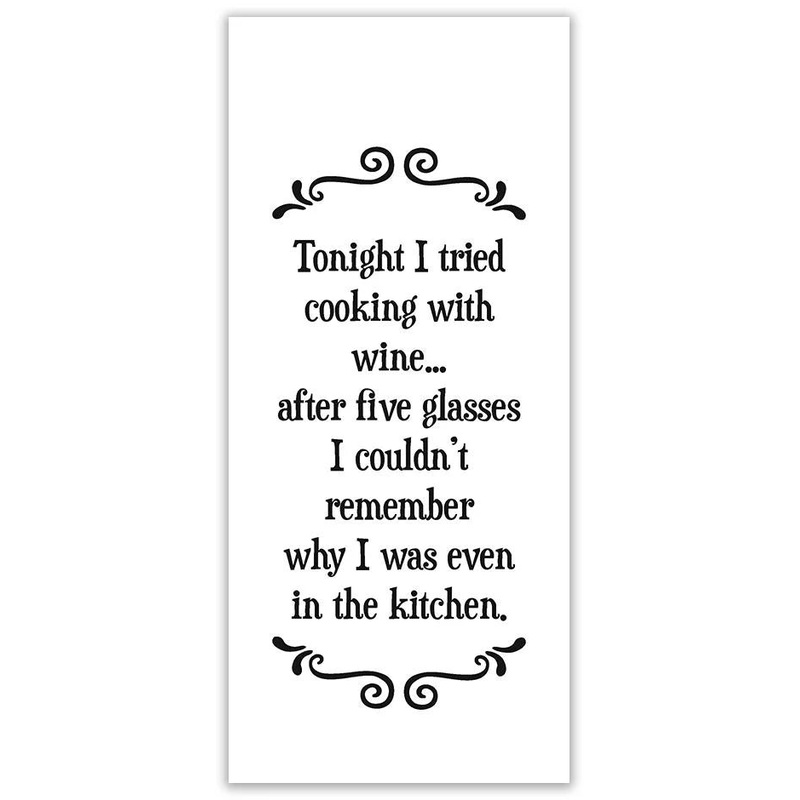 Tea Towel, Five Glasses