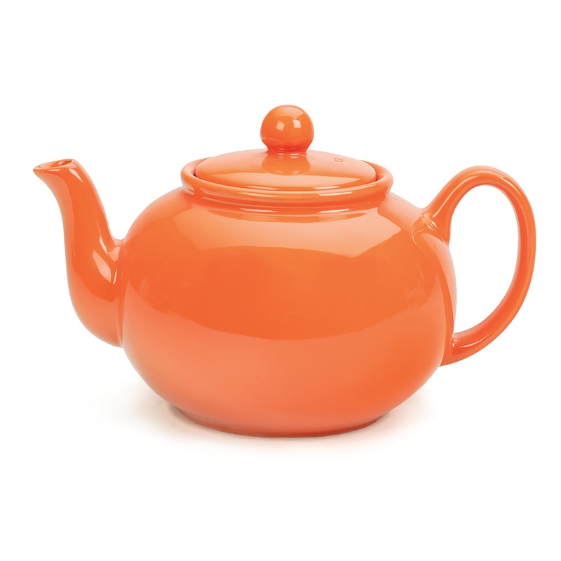 Teapot 6 cup, Orange