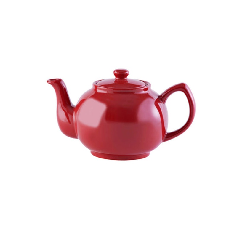 Teapot 6 cup, Red