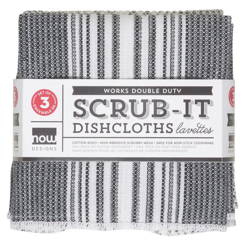 Scrub-it Dishcloths Set - Black