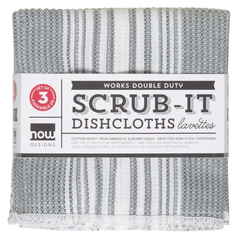 Scrub-it Dishcloths Set - London Grey