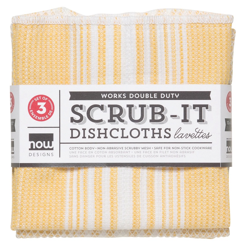 Scrub-it Dishcloths Set - Yellow