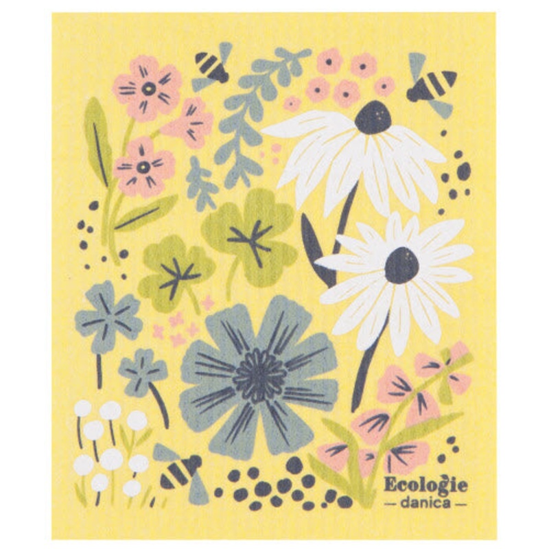 Swedish Dish Cloth Bees & Blossoms