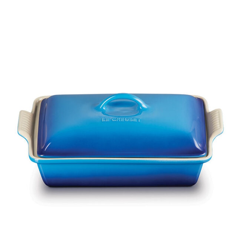 Rectangular Dish with Lid, Blueberry