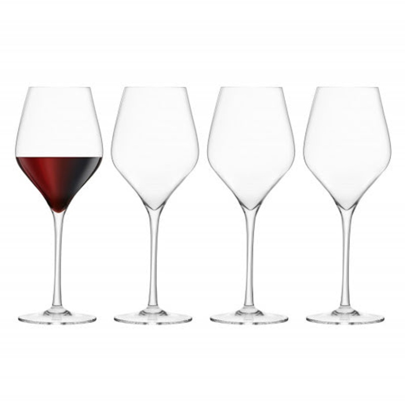 Red Wine Glasses Set of 4