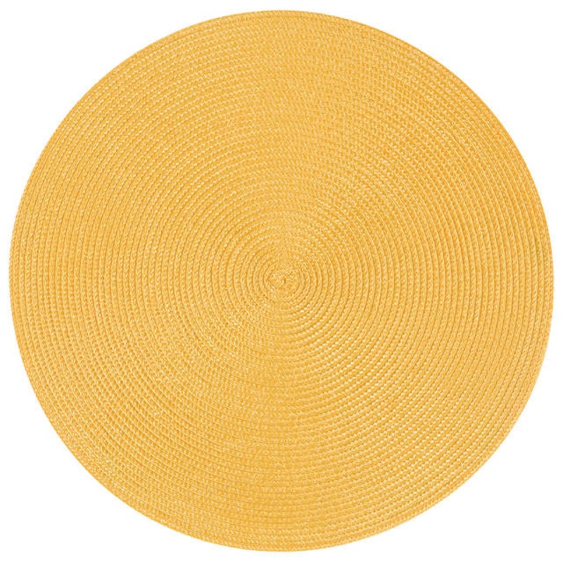 Round Placemat- Honey Yellow