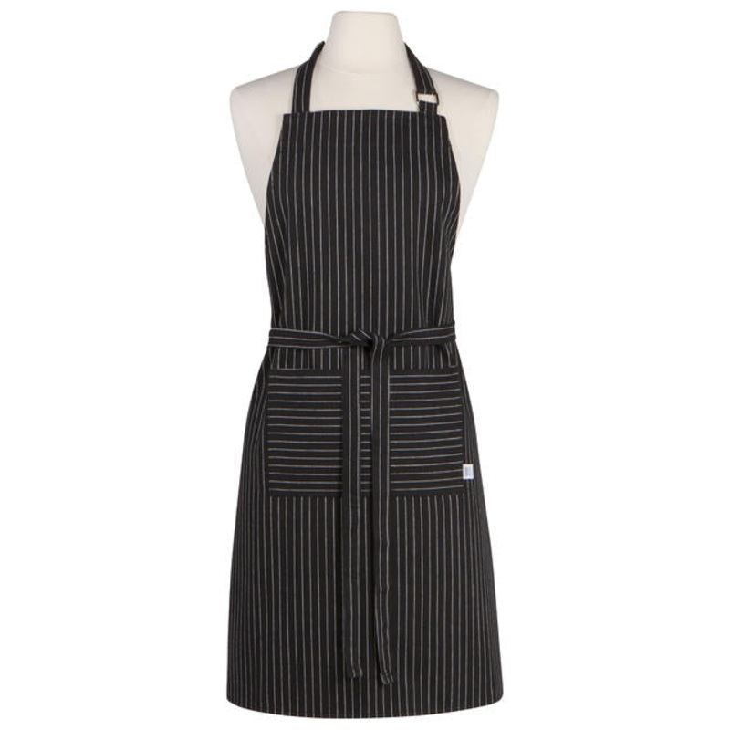 Apron - Pinstripe Black