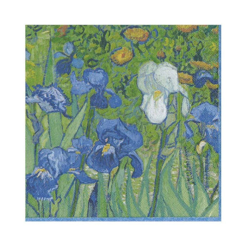 Caspari Van Gogh Irises Paper Luncheon Napkins